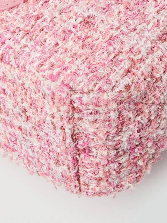 Chanel Pink/White Tweed Mini Backpack Bag main image 4